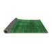 Sideview of Oriental Green Industrial Rug, urb1078grn