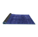 Sideview of Oriental Blue Industrial Rug, urb1078blu