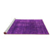 Sideview of Machine Washable Oriental Pink Industrial Rug, wshurb1078pnk