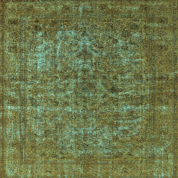 Square Oriental Light Blue Industrial Rug, urb1079lblu