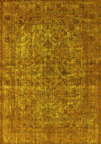 Oriental Yellow Industrial Rug, urb1079yw