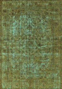 Oriental Light Blue Industrial Rug, urb1079lblu