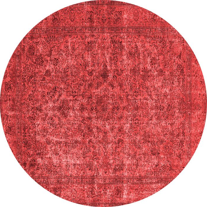 Machine Washable Oriental Red Industrial Rug, wshurb1079red