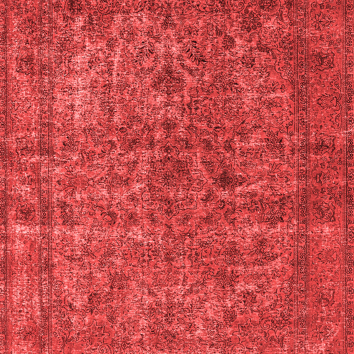 Machine Washable Oriental Red Industrial Rug, wshurb1079red