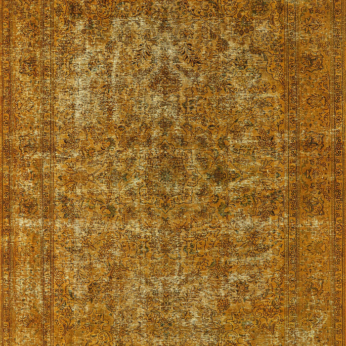 Mid-Century Modern Mahogany Brown Oriental Rug, urb1079
