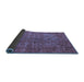 Sideview of Oriental Blue Industrial Rug, urb1079blu