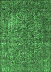 Oriental Emerald Green Industrial Rug, urb1079emgrn