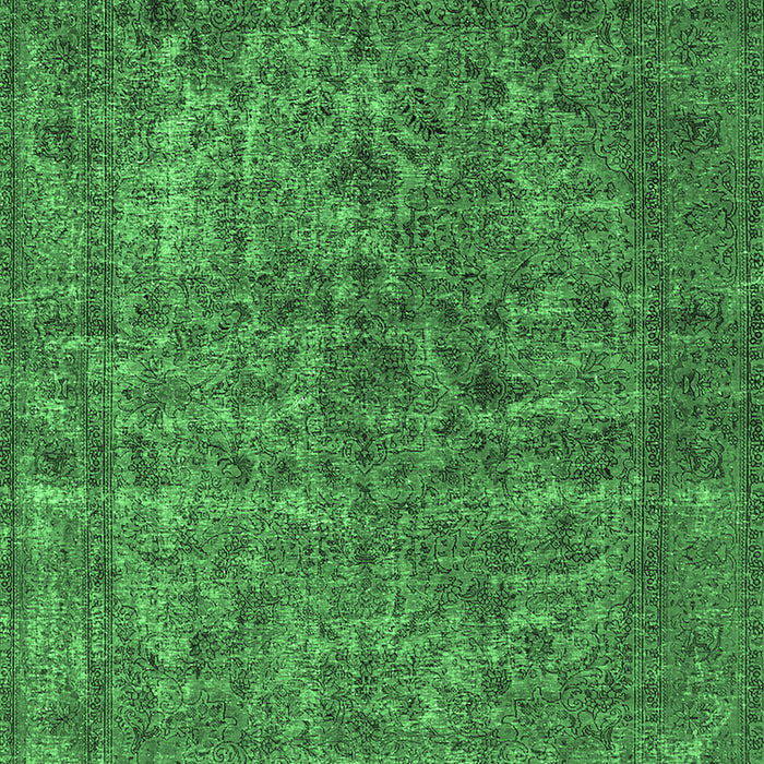 Oriental Emerald Green Industrial Rug, urb1079emgrn