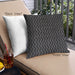 Front View of Mid-Century Modern Urban Square Black Throw Pillow, 18 inch by 18 inch, pwurb107