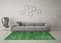 Machine Washable Oriental Emerald Green Industrial Rug, wshurb1080emgrn