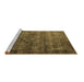 Sideview of Machine Washable Oriental Brown Industrial Rug, wshurb1080brn