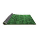 Sideview of Oriental Emerald Green Industrial Rug, urb1080emgrn