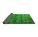 Sideview of Oriental Green Industrial Rug, urb1080grn