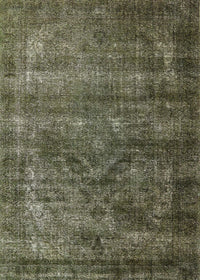 Machine Washable Industrial Modern Khaki Green Rug, wshurb1080