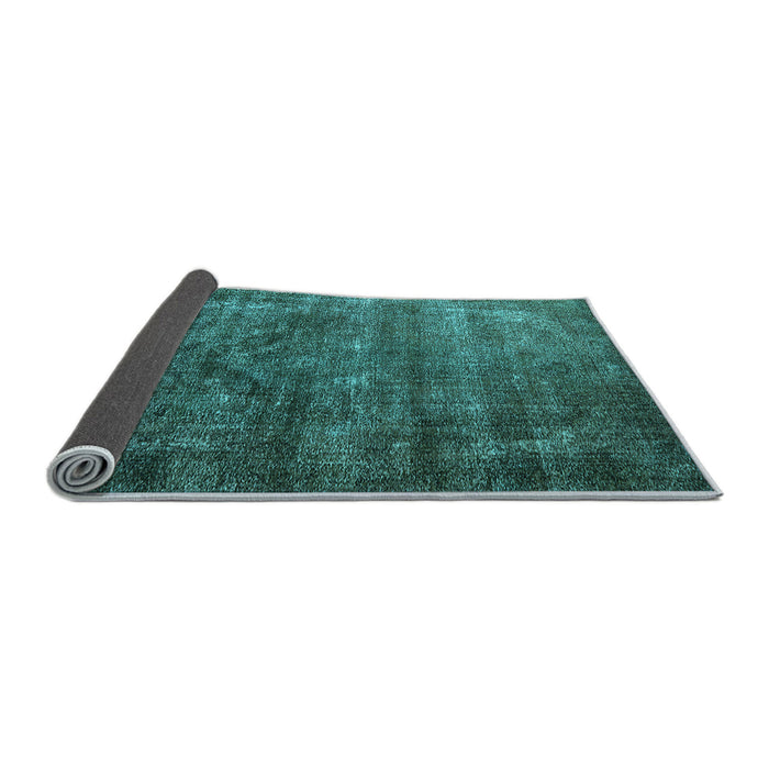 Sideview of Oriental Light Blue Industrial Rug, urb1080lblu