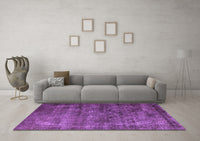 Machine Washable Oriental Purple Industrial Rug, wshurb1080pur