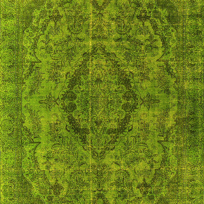 Oriental Yellow Industrial Rug, urb1081yw