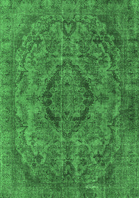 Oriental Emerald Green Industrial Rug, urb1081emgrn