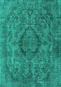 Oriental Turquoise Industrial Rug, urb1081turq