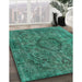 Machine Washable Industrial Modern Light Sea Green Rug in a Family Room, wshurb1081
