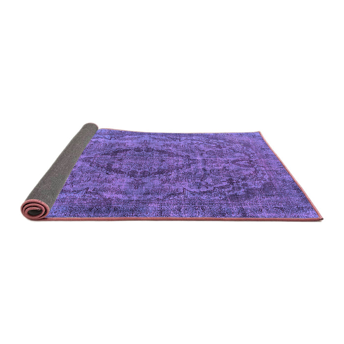 Sideview of Oriental Purple Industrial Rug, urb1081pur