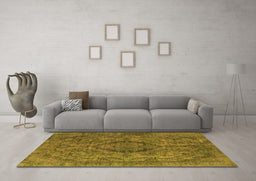 Machine Washable Oriental Orange Industrial Area Rugs in a Living Room, wshurb1081org