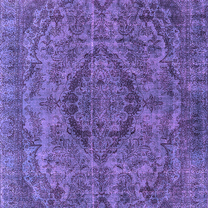 Machine Washable Oriental Purple Industrial Area Rugs, wshurb1081pur