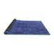 Sideview of Oriental Blue Industrial Rug, urb1081blu