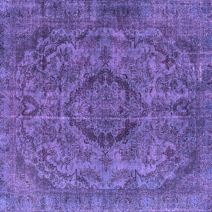 Square Oriental Purple Industrial Rug, urb1081pur