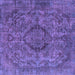 Square Oriental Purple Industrial Rug, urb1081pur