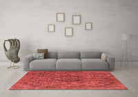 Machine Washable Oriental Red Industrial Rug, wshurb1081red