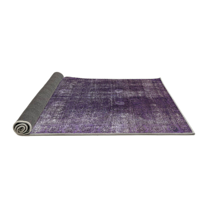 Sideview of Mid-Century Modern Purple Persian Rug, urb1082