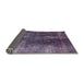 Sideview of Mid-Century Modern Purple Persian Rug, urb1082