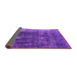 Sideview of Persian Purple Bohemian Rug, urb1082pur