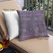 Front View of Mid-Century Modern Urban Square Purple Throw Pillow, 18 inch by 18 inch, pwurb1082