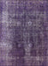 Machine Washable Industrial Modern Purple Rug, wshurb1082