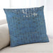 Lifestyle Image of Mid-Century Modern Urban Square Blue Ivy Blue Throw Pillow, 18 inch by 18 inch, pwurb1083