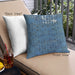 Front View of Mid-Century Modern Urban Square Blue Ivy Blue Throw Pillow, 18 inch by 18 inch, pwurb1083