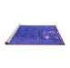 Sideview of Machine Washable Persian Purple Bohemian Area Rugs, wshurb1083pur
