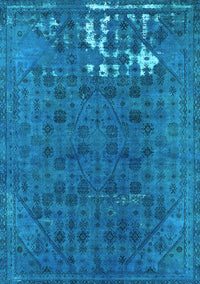 Persian Light Blue Bohemian Rug, urb1083lblu