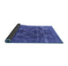 Sideview of Oriental Blue Industrial Rug, urb1084blu