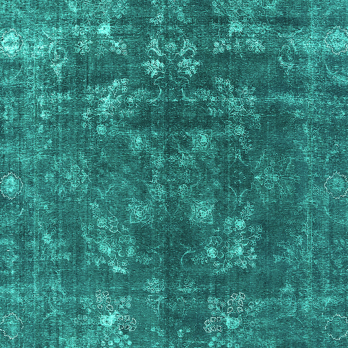 Oriental Turquoise Industrial Rug, urb1084turq