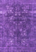 Machine Washable Oriental Purple Industrial Area Rugs, wshurb1084pur