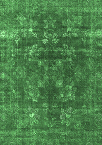 Oriental Emerald Green Industrial Rug, urb1084emgrn