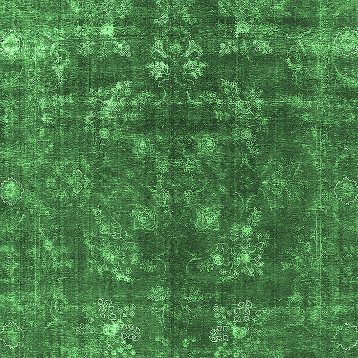 Oriental Emerald Green Industrial Rug, urb1084emgrn