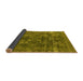 Sideview of Oriental Yellow Industrial Rug, urb1084yw