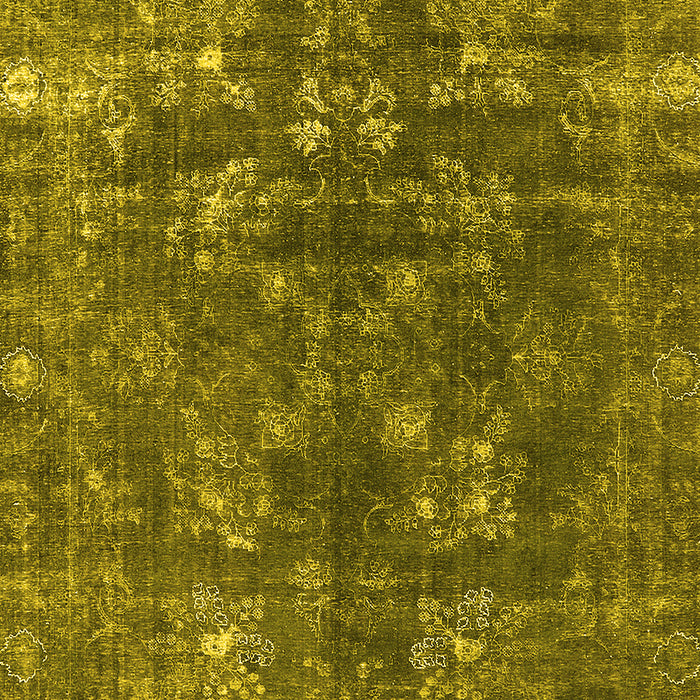 Oriental Yellow Industrial Rug, urb1084yw