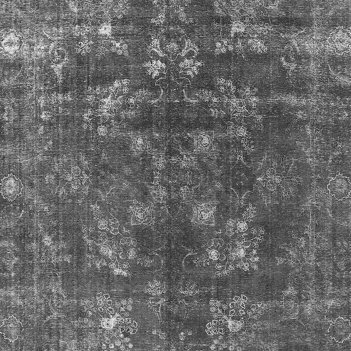 Machine Washable Oriental Gray Industrial Rug, wshurb1084gry