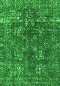 Oriental Green Industrial Rug, urb1084grn