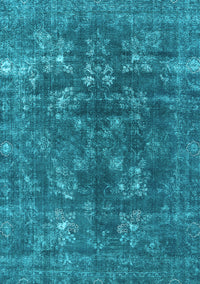 Oriental Light Blue Industrial Rug, urb1084lblu